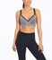 Bally Total Fitness Women's Seamless High Impact Molded Cup Sports Bra, Heather Charcoal W/Black, Small