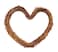 KARMELLING 1 PC Natural Grapevine Heart Wreath Easter Home Decor   Natural Rattan Wreath   Wedding Wreath, 10 Inch