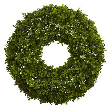 Nearly Natural 22in. Artificial Boxwood Wreath