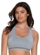 Felina   EnergyX Racerback Scoop Neck Sports Bra (Sleet, Medium)