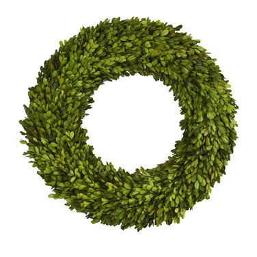 Nearly Natural 24in. Preserved Boxwood Wreath