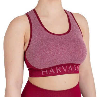 Harvard Sports Bra - High-Impact Athletic Bra - Moisture-Wicking and Breathable - Ideal for Running, Yoga, Gym Small Maroon