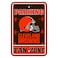 Fremont Die NFL Cleveland Browns Fan Zone Plastic Parking Sign, Team Color, White, One Size (92242)