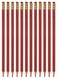 Manaloom Grading Checking Erasable Pencils, Pre-Sharpened #2 HB Red Pencils, With Eraser Tops - 12-Pack