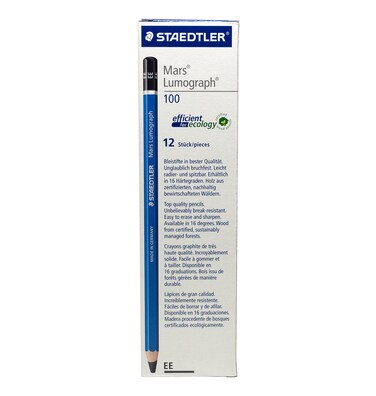 Staedtler Mars Lumograph Writing, Drawing, Sketching Pencil (Box of 12) (EE)