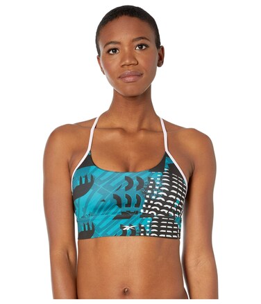 Reebok Workout Ready Meet You There Bra, Heritage Teal, X-Small