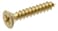 Hillman 45433 9-Inch x 1-1/2-Inch Flat Phillips Wood Screw, Brass, 15-Pack