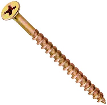 The Hillman Group 47674 8-Inch x 2-1/2-Inch All Purpose Wood Screw with Phillips Drive, 1-Pound, Yellow