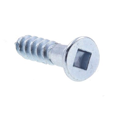Prime-Line 9202024 Wood Screws, Flat Head, Square Drive, #8 X 3/4 in, Zinc Plated Steel (50 Pack)