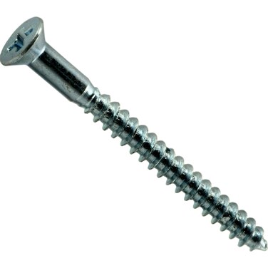 Hard-to-Find Fastener 014973474003 Phillips Flat Wood Screws, 4 x 1-1/4, Piece-100