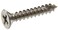 The Hillman Group 45388 9-Inch x 2-1/2-Inch Flat Phillips Wood Screw, Chrome, 15-Pack