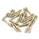 Pro Bamboo Kitchen 24pcs M5x30 Stud Wood to Wood Zinc Plated Steel Double Ended Dowel Screws Self Tapping Threaded Bolts for Wood Workers Replacements of Existing Furniture