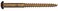 The Hillman Group 1838 6 x 3/4 Brass Round Head Slotted Wood Screw 40-Pack