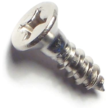 Hard-to-Find Fastener 014973195793 Phillips Flat Wood Screws, 6 x 1/2, Piece-40