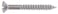 Hillman 1408 6 X 1 in. Chrome Plated Steel Oval Head Slotted Wood Screw 60-Pack