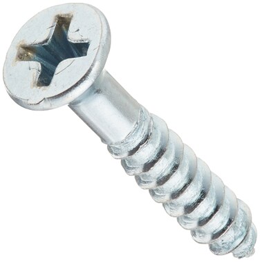 The Hillman Group 40826 Flat-Head Phillips Wood Screws (#8 x 1), 1 inches, Zinc