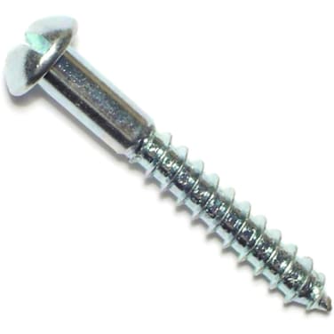 Hard-to-Find Fastener 014973317560 Slotted Round Head Wood Screws, 8 x 1-1/4, Piece-56