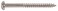 The Hillman Group 1231 8 X 1-1/2 in. Nickel Plated Round Head Phillips Wood Screw 30-Pack