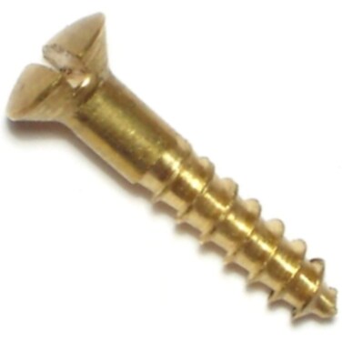 Hard-to-Find Fastener 014973130220 Slotted Oval Wood Screws, 6 x 3/4, Piece-48
