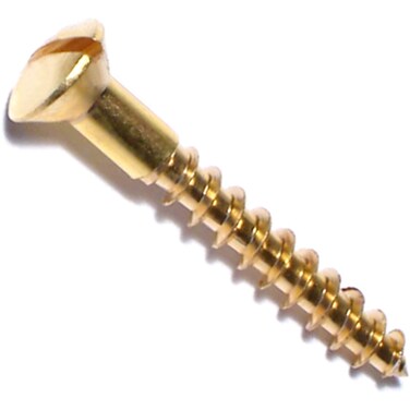Hard-to-Find Fastener 014973130282 Slotted Oval Wood Screws, 8 x 1-1/4, Piece-30