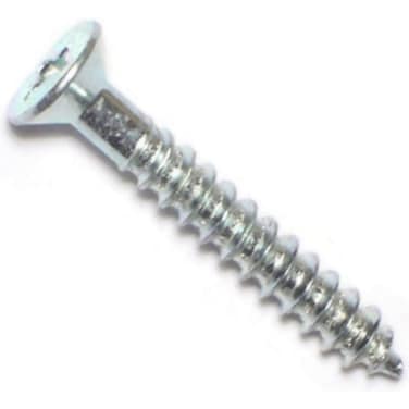 Hard-to-Find Fastener 014973292096 Midwest Wood Screw, No 6 X 1 in, Steel, Zinc Plated