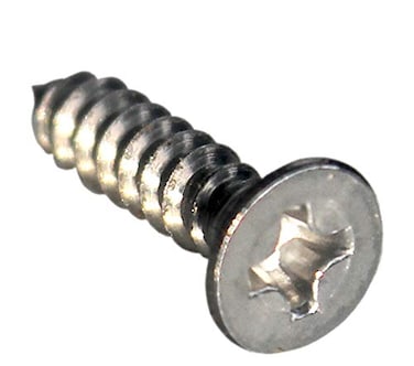 #6 x 5/8" Flat Head Wood Screws, Phillips Drive, Type 316 Marine Grade Stainless Steel, Full Thread, Bright Finish, Quantity 100