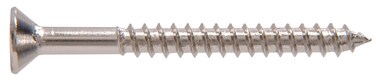 The Hillman Group 1212 8 X 3/4 in. Nickel Plated Flat Head Phillips Wood Screw 60-Pack