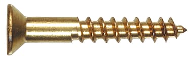 The Hillman Group 35092 Brass Flat Head Phillips Wood Screw, 10 x 2 1/2-Inch, 25-Pack