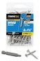 Power Pro Premium 305 Stainless Steel Wood Screws (#8 x 1-1/4") - 45pc