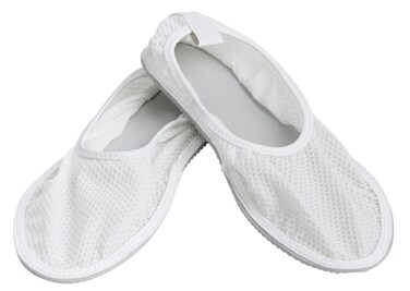 Secure Non Slip Shower Shoes for Men and Women - Slip Resistant Non Skid Tread Sole - Elderly Fall Prevention Bath Slippers for Home, Gym, Spa (X-Large: Men's Size 10-12) White