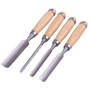 4Pcs Carpenter Carving Firmer Gouge Wood Chisel Woodworking Tool Carpentry Tools