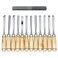 Ellbest 12 Pcs Wood Carving Chisel Set with File and Leather Case, Multi-Shape Woodworking DIY Tools for Beginners, Hobbyists and Professionals