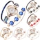 CdyBox Women's 6 Pack Inlay Diamond Pearl Wrist Watches Wrap Around Bracelet Analog Quartz Dress Wrist Watches Gifts