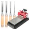 Sharpening Tool with Pulley, Chisel Set for Woodworking, Sharpening Stone, Repairing Chisel Sharpness, (Sharpening Stone 400/1000 Mesh + Chisel + Pulley Tool)