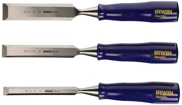 Irwin Tools Irwin 1769179 3-Piece Woodworking Chisel Set (1/2-, 3/4-, and 1-inch)