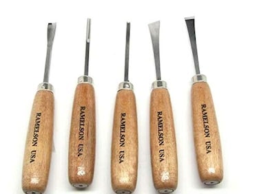Ramelson  Basic Wood Carving Tool Set   Woodworking   Crafting   Detailing   5 Piece Set