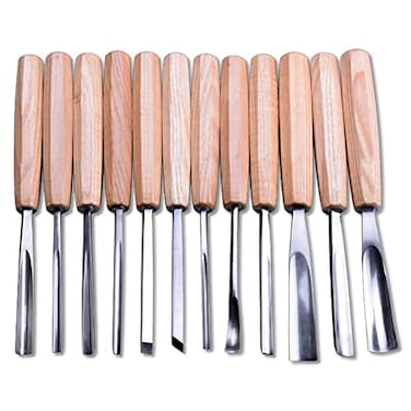 NAGU Magnolia Full Size12pcs Professional Wood Carving Tools Set
