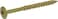 Power Pro Premium One Multi-Material Wafer Head Screws, Yellow Zinc Plated Steel, Fasten in Wood, Metal, Concrete, Drywall and Plastic, Yellow, #10 x 2-&frac12; inches, Box of 68 Screws