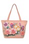 Anna by Anuschka Women Hand Painted Genuine Leather Large Tote - Vintage Garden
