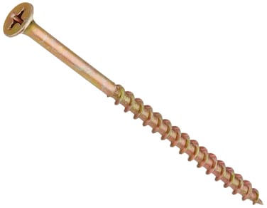 The Hillman Group 47681 8-Inch x 3-Inch All Purpose Wood Screw with Phillips Drive, Yellow