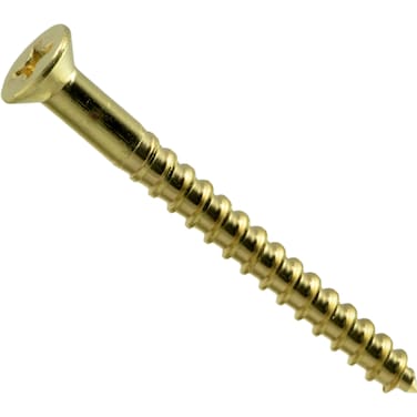 Hard-to-Find Fastener 014973125981 Phillips Flat Wood Screws, 6 x 1-1/2, Piece-50