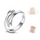 LIU JUN Hug Ring for Granddaughter To My Granddaughter Ring Granddaughter Gifts From Grandma Sterling Silver Adjustable Hug Rings Gift Jewelry for Women(to granddaughter)