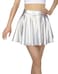 HDE Girl's Metallic Skater Skort Dance Athletic Shiny Holographic Scooter Skirt Holographic - 10