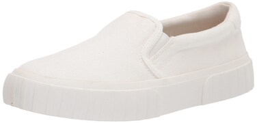 Steve Madden Women's Swiftly Skate Shoe, White, 6.5