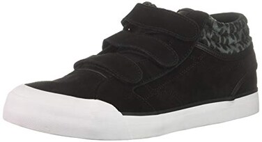 DC Women's Evan HI V SE Skate Shoe, Black/Black/Black Print, 6.5 B M US