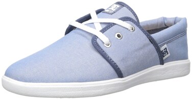 DC Women's Haven TX SE Skateboarding Shoe, Navy/White, 5 B US