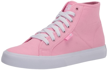DC Women's Manual HI Skate Shoe, Pink/Pink, 5
