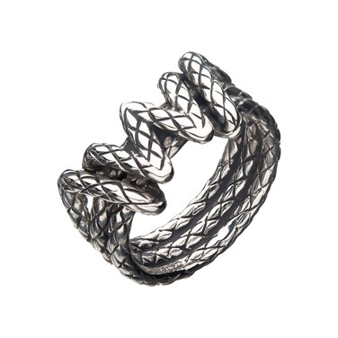 DC X RockLove Wonder Woman Lasso Ring - Silver - Size 7
