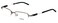 Reebok Designer Eyeglasses R1003 in Satin-Gunmetal 50mm DEMO LENS