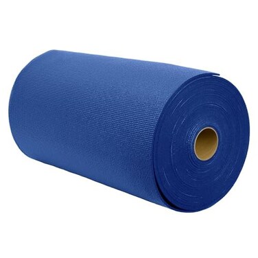 Sunshine Yoga Big Economy Yoga Mat Roll, 24in x 50ft Exercise Mat, 5mm Thick Non-Slip Gym Mat for Home Workout and Fitness, Anti-Tear, Cut up to 8 Regular Yoga Mats, Blue